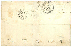 MARTINIQUE : 1872 CG Rare paire du 5c EMPIRE (n°8) 3 grandes marges ...