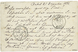 MAROC : 1899 BELGIQUE Entier postal 10c obl. cachet Allemand RABAT. ...