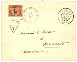 MAURITANIE : 1908 Lettre NON Affranchie de COMINES NORD pour ...