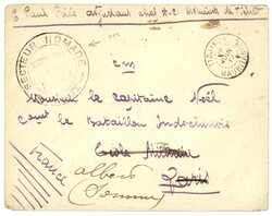 MAURITANIE : 1917 TIDJIKJA MAURITANIE + Grand cachet SECTEUR NOMADE + ...