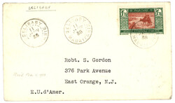 MAURITANIE : 1938 1F75 obl. SELIBABY MAURITANIE sur lettre pour les ...