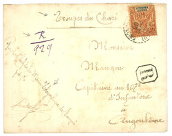 CONGO - OUBANGUI-CHARI : 1905 40c obl. BANGUI CONGO FRANCAIS + ...