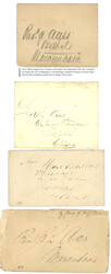 MADAGASCAR - MISSIONNAIRES NORVEGIENS : (1886/87) Lot de 4 lettres ...