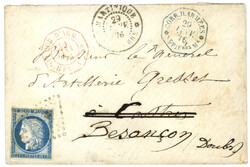 MARTINIQUE : 1876 CG 25c CERES + CORR. D' ARMEES ST PIERRE Mqe (rare) ...