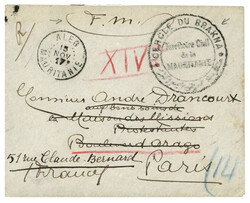 MAURITANIE : 1917 ALEG MAURITANIE + "F.M." + Cachet CERCLE DU BRAKNA ...