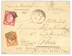 NLLE CALEDONIE : 1876 CG 40c CERES + 80c CERES obl. petit losange de ...