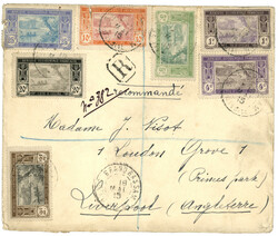 BELGIAN CONGO via IVORY COAST : 1915 Franking (faults) from IVORY ...