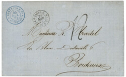 DANISH WEST INDIES - French P.O. : 1871 Rare french maritime cachet ...