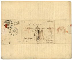 GREAT BRITAIN - LITHO. BERLIN : 1838 LONDON on entire letter ...