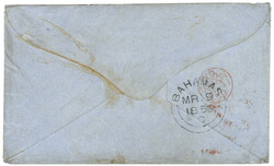 BAHAMAS : 1859 GB Pair 6d (one copy with fault) canc. A05 + largecds ...