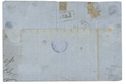 CALLAO - PERU : 1870 GB 6d canc. Boxed LATE FEE + PERU 1d canc ...