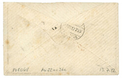 GREECE to SWITZERLAND : 1872 20l + 80l faults canc. 1 + ATHENS on ...