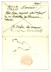 IONIAN ISLANDS : 1812 P.44.P FIGEAC on entire letter with full text ...