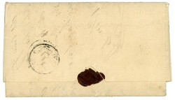 AMOY : 1852 entire letter with Tax marking datelined AMOY forwarded ...