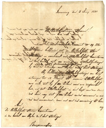 BORNEO : 1844 ONGEFRANKEERD ZEE BRIEF SAMARANG in blue on ...