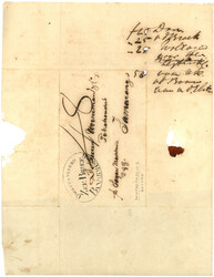 BORNEO : 1861 FRANCO ZEE BRIEF BANJARMASSING on entire to SAMARANG. ...