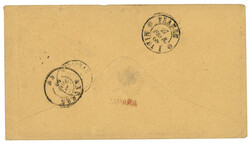 NETH. INDIES - JAPARA : 1868 F./27 Exchange marking + SAMARANG ...