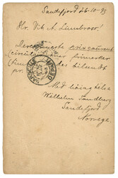 NORWAY to TUNISIA (AFRICA) : 1893 P./Stat. 3 Ore + 1 Ore + 2 Ore (x3) ...