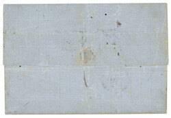 ROMANIA - French Post : 1862 FRANCE 10c + 40c canc. GC 5083 + ...