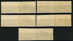 SERVICE : CONSEIL DE L' EUROPE Série no17 à no21 NON DENTELE avec ...