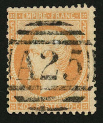 40c (no23) obl. Killer Anglais A25 de MALTE. Luxe