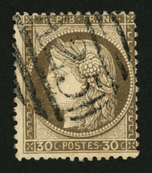 30c CERES (no56) obl. Killer A25 apposé à MALTE. TTB