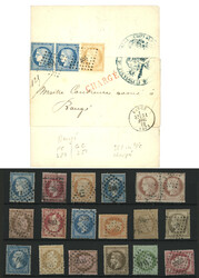 PETITS CHIFFRES DES GROS CHIFFRES - Superbe lot de 18 timbres avec PC ...