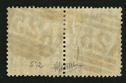 Paire 15c SAGE obl. Killer Anglais A25 de MALTE. Superbe