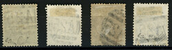 Cachet Anglais A25 de MALTA sur 4 timbres au type SAGE (5c signé ...
