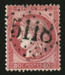 YOKOHAMA : 80 CERES (no57) obl. GC 5118. Superbe