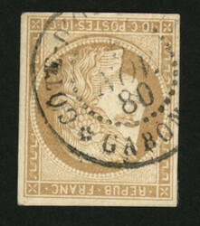 GABON : CG 10c CERES (no11) TB margé obl. COTE D'OR ET GABON GABON. ...