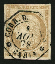 INDOCHINE : COLONIES GENERALES 15c CERES (no22) obl. CORR. D' ARMEES ...