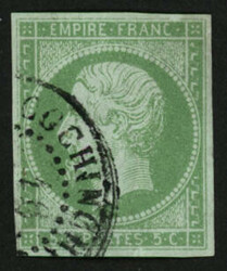 INDOCHINE : COLONIES GENERALES 5c EMPIRE (no8) TB margé obl. ...