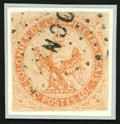 TAHITI : 40c AIGLE (no3) obl. OCN. TTB