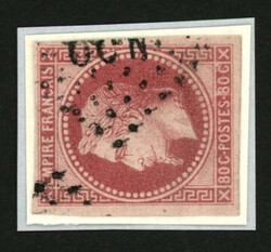 TAHITI : CG 80c Empire (no10) TB margé obl. OCN. Cote 450€. TB