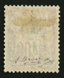 ZANZIBAR : 5 et 50 c s. 4a (no36) oblitéré. Cote 1450€. TTB