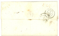 HERAULT : 1842 Cursive 33 FRONTIGNAN 33mm sur lettre pour les ETATS ...