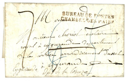 INDRE : 1824 DEB. 35 LA CHATRE rouge. Indice 23. Rare. TTB