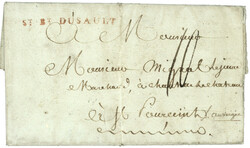 INDRE : 1787 St Bt DU SAULT rouge (Lenain no2). Indice 19. Superbe