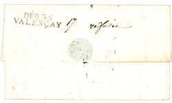 INDRE : 1824 DEB. 35 VALENCAY. Indice 20. Rare. TTB