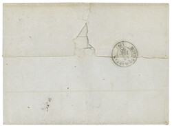 LANDES : 1860 10c (no13B) TTB margé obl. PC 3142 + T.22 ST JUSTIN. ...