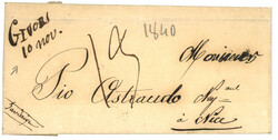 RHONE : 1840 Cursive manuscrite GIVORS 10 NOV. + Taxe 13 sur lettre ...