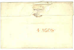 CONTE de NICE - CLANS : 1828 Trés rare cachet CLANZO (DELRIEU no1) ...