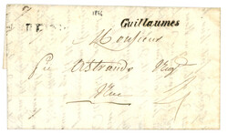 CONTE de NICE -GUILLAUMES : 1846 GUILLAUMES (no1) sur lettre avec ...