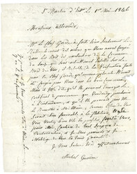 CONTE de NICE -GUILLAUMES : 1846 GUILLAUMES (no1) sur lettre avec ...