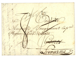 1810 Rare cachet de DEBOURSE DEB. 87. GENES lettre de MARSEILLE pour ...