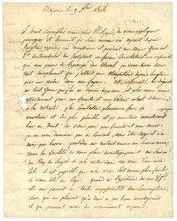 1808 Rare cachet BRUGES DEBOURSE + 64 BAYONNE sur lettre avec texte ...