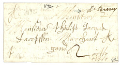 TOURNAY - Période française : 1692 "DE TOURNAY" manus. + "CITTO" ...