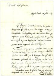 1812 P.110.P BORGO-TARO rouge sur lettre pour PIACENZA. Superbe