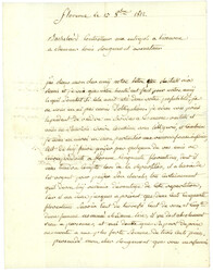 1812 P.112.P FLORENCE sur lettre pour LIVOURNE. Superbe